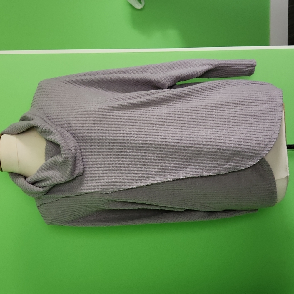 Lularoe "Kristen" cowl neck pullover solid gray